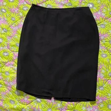 vintage 90s Y2K skirt black silk 1990s minimal | S-M | Josephine Chaus