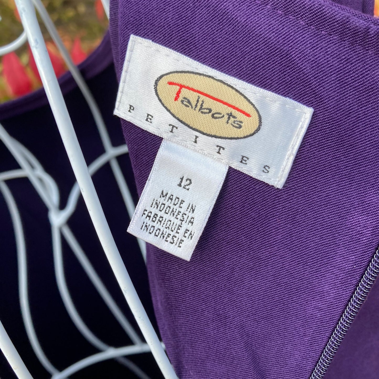 vintage maxi jumper dress 90s y2k | M-L | purple cottage 1990s sleeveless Talbots plum