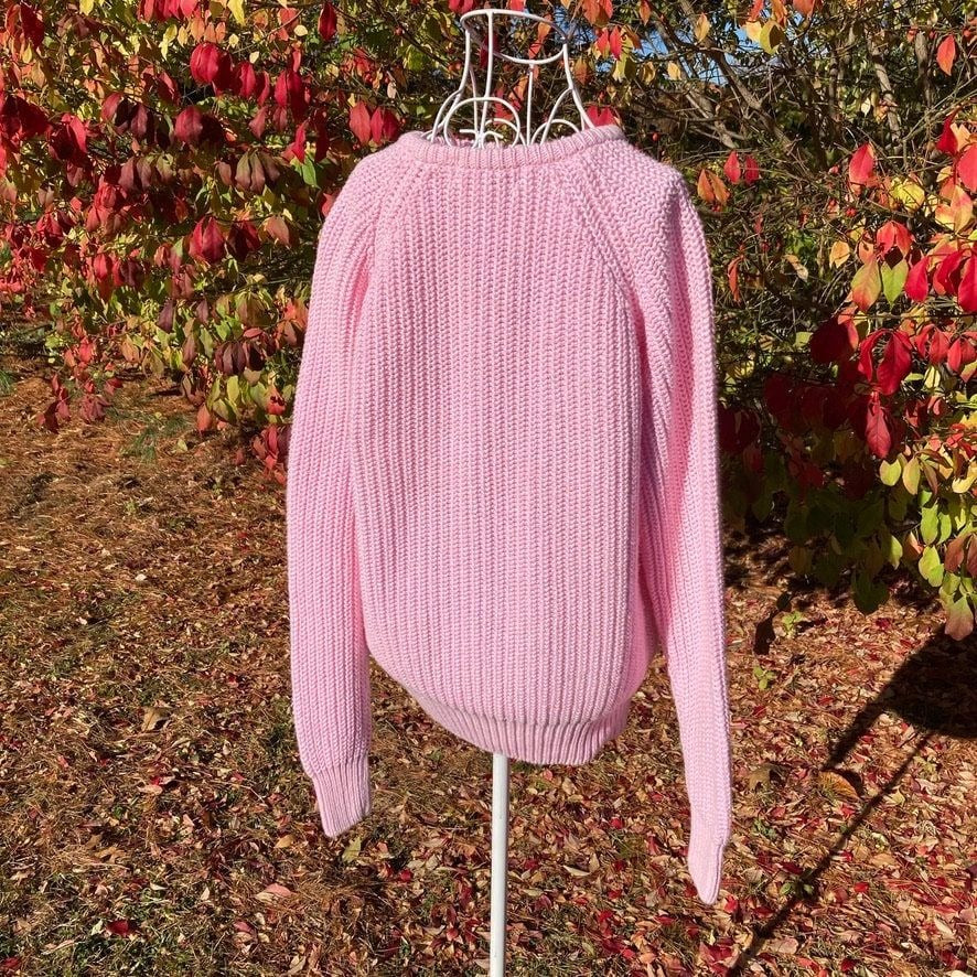 Vintage gap sweater80s 90s light pale pink | XS-M | chunky cotton blend Gap Clothing Co