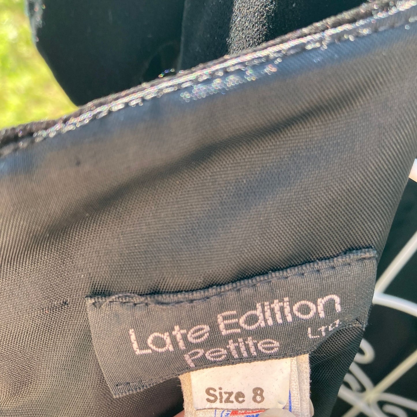 vintage dress 80s 90s black | S-M | Late Edition Petites ilgwu