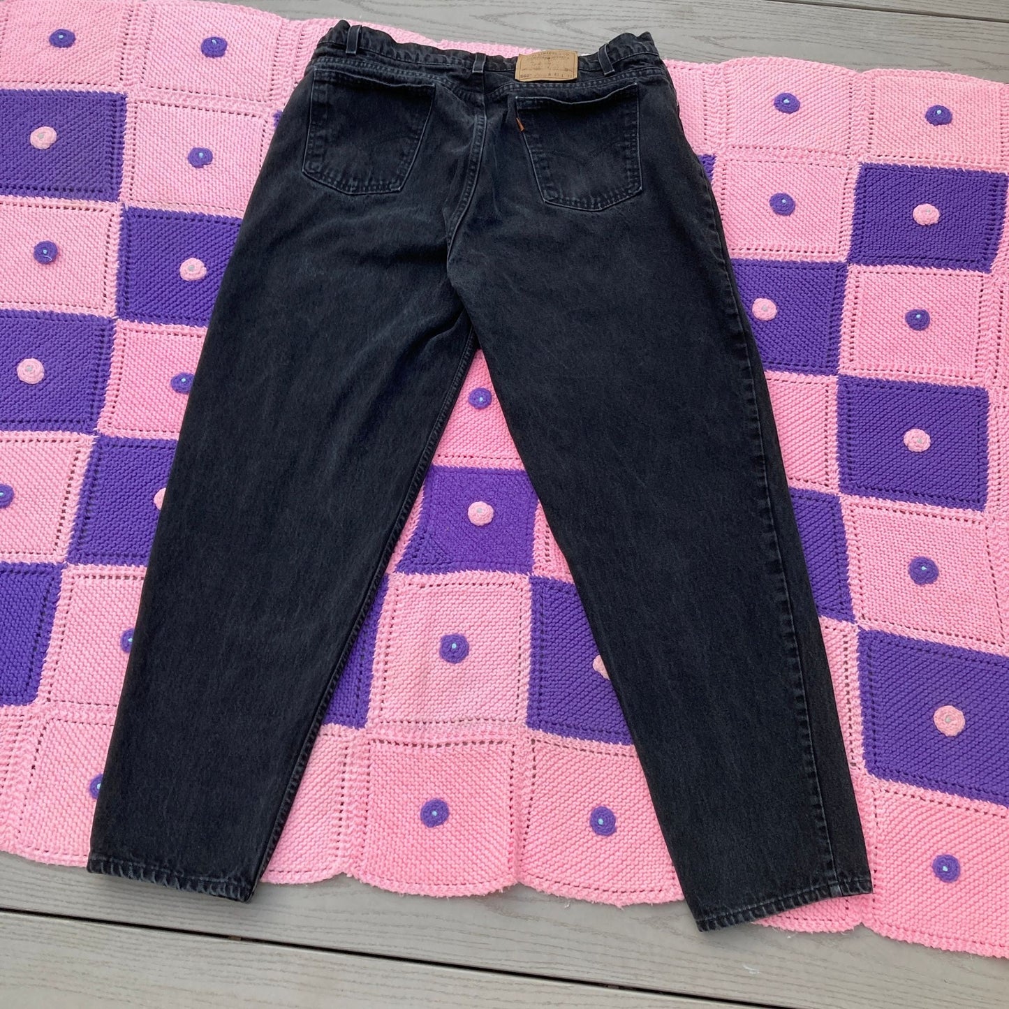 Levis 560 40 x 32 vintage jeans 90s cotton 38”-40” waist orange tab black 1990