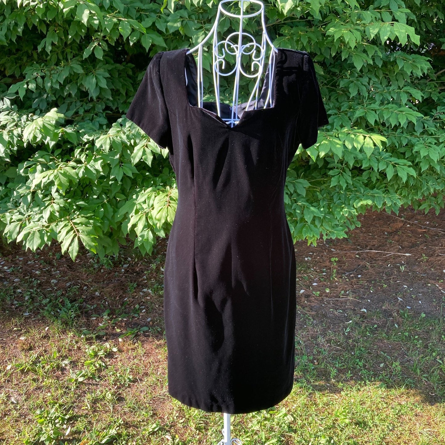 vintage dress 80s 90s black | S-M | Late Edition Petites ilgwu