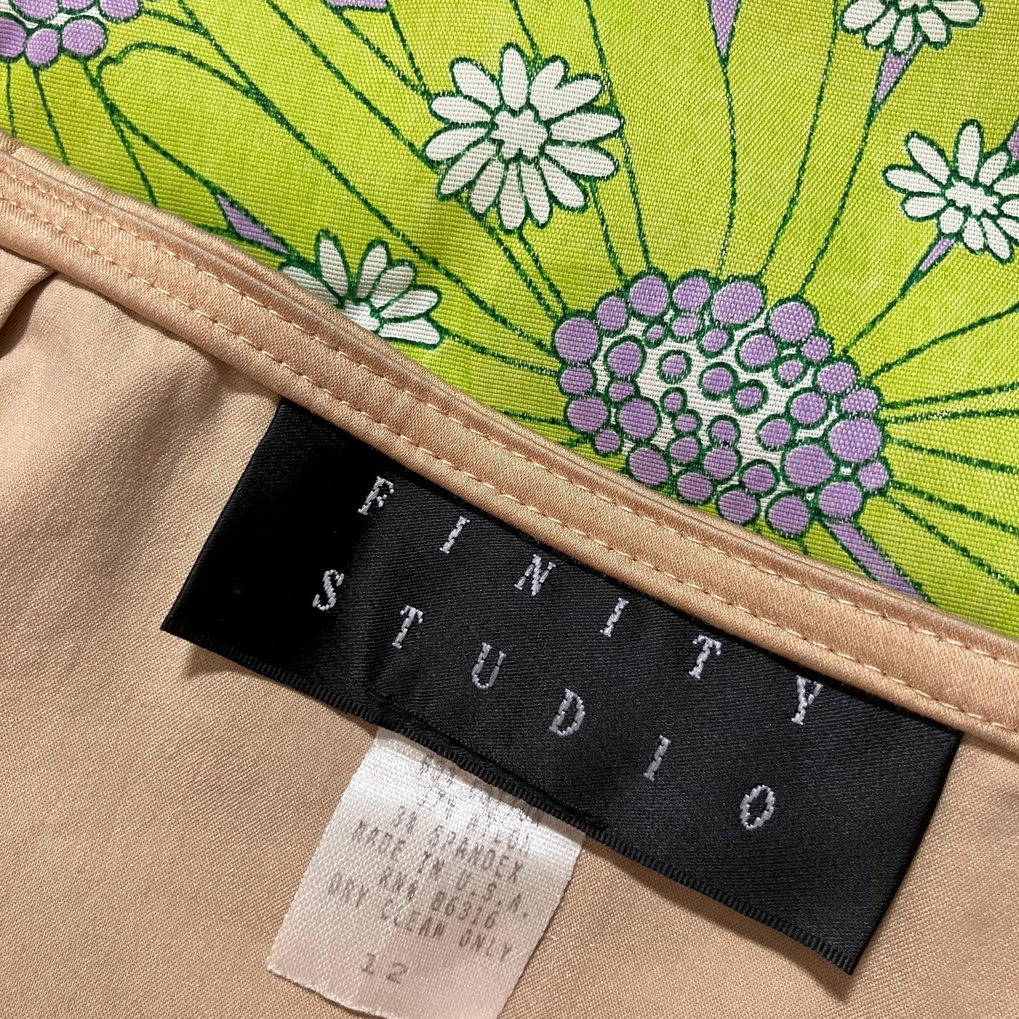 vintage 90s Y2K skirt tan camel minimal | M-L | Finity Studio