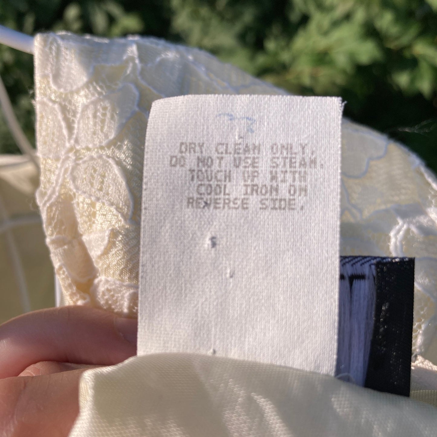 vintage 90s dress |S-M| ivory off white lace 1990s 1980s My Michelle