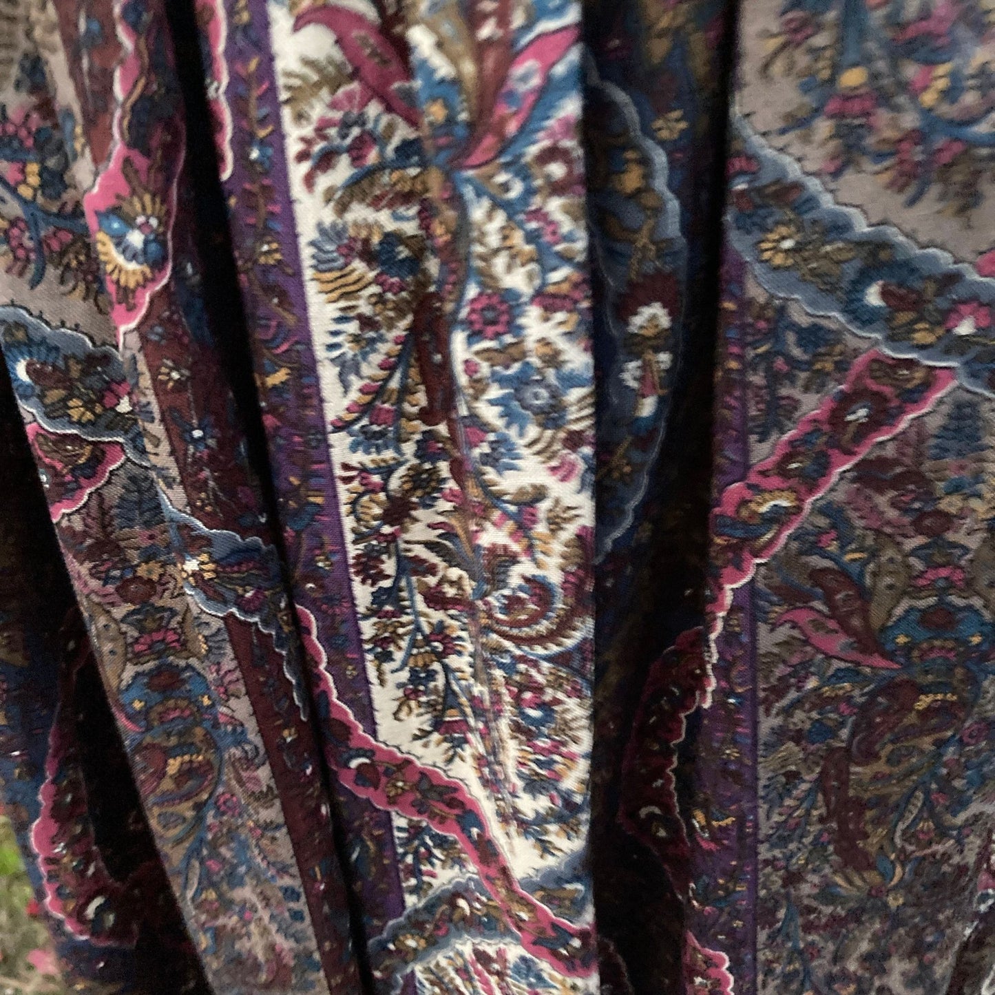 Vintage paisley skirt wool academia academic Alan Paine