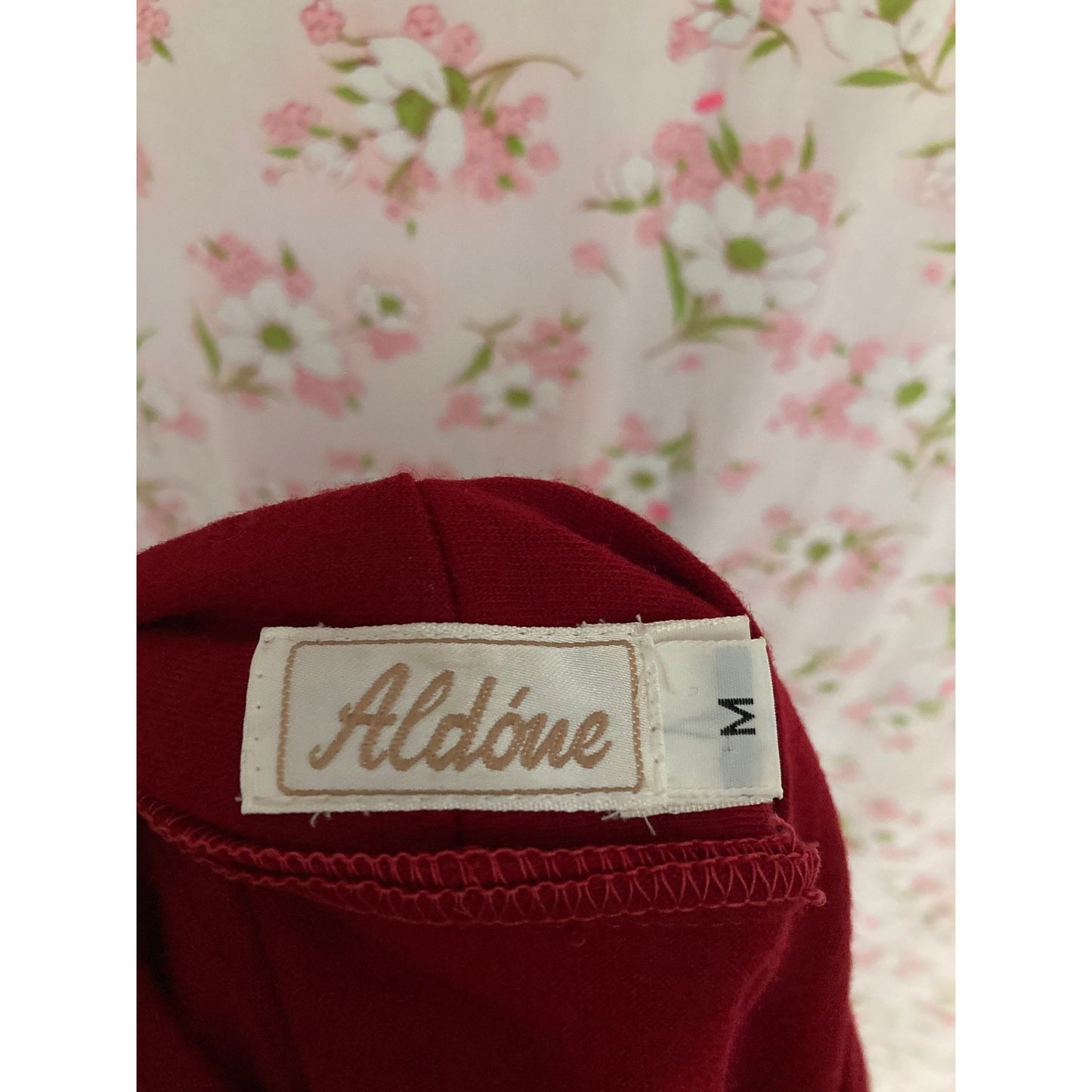 Vintage AS IS sweater dress |s-m| merlot red distressed tlc recycle Aldóne