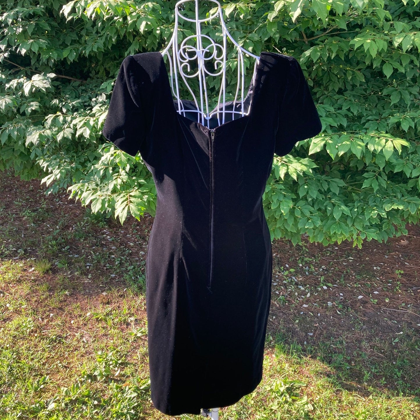 vintage dress 80s 90s black | S-M | Late Edition Petites ilgwu