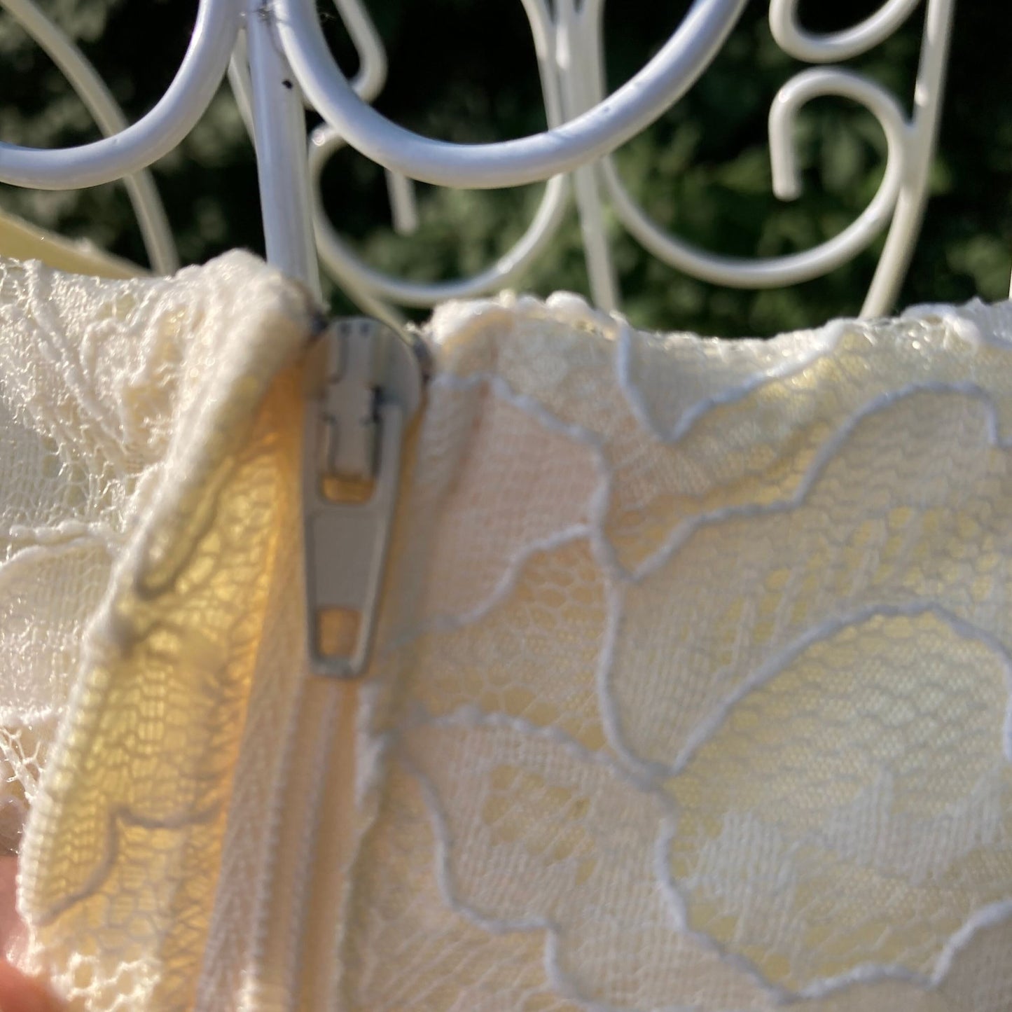 vintage 90s dress |S-M| ivory off white lace 1990s 1980s My Michelle