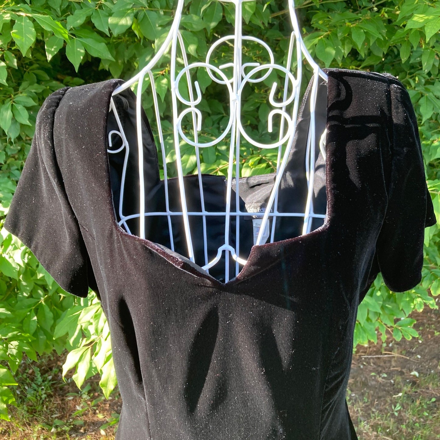 vintage dress 80s 90s black | S-M | Late Edition Petites ilgwu