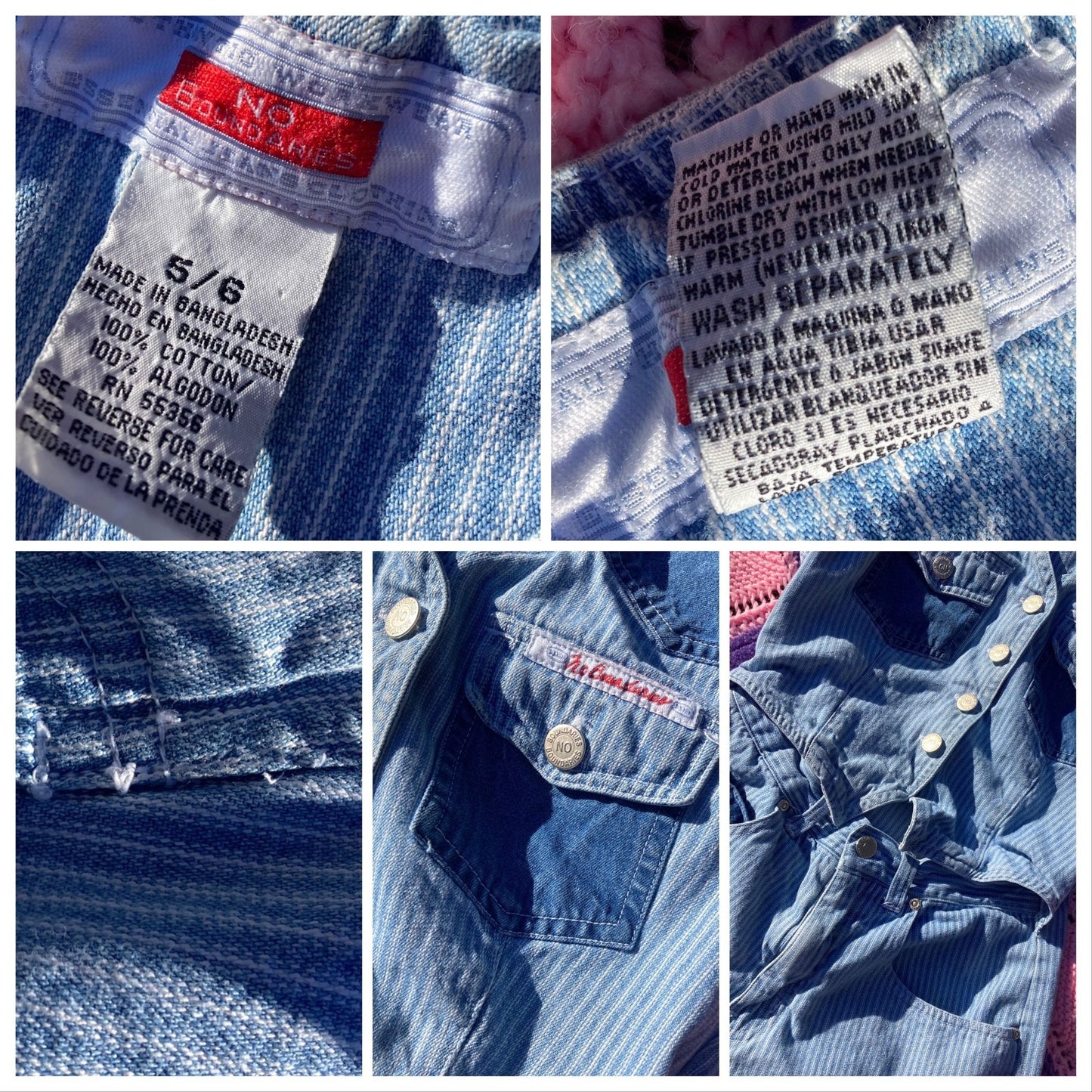 vintage denim jumper romper 90s cotton jean | XS-S | 1990s playsuit