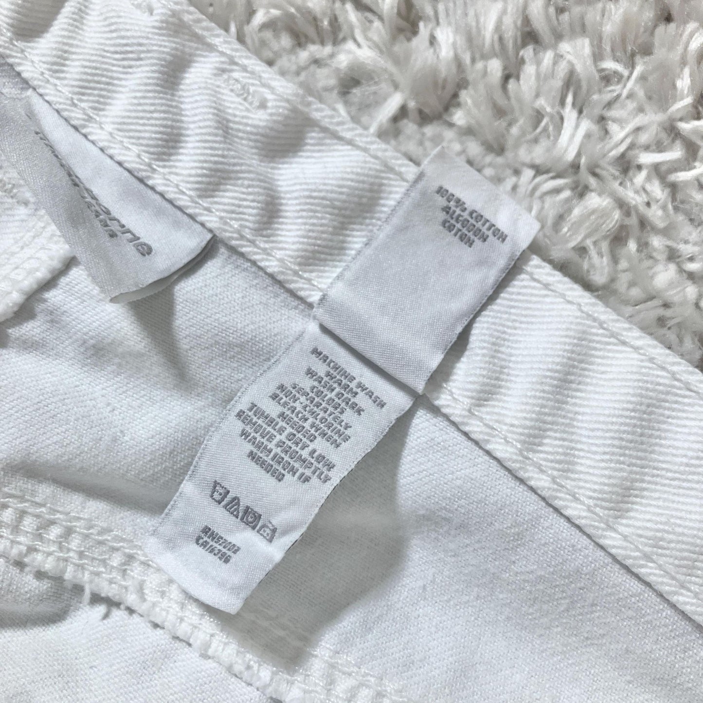 vintage 90s Y2K midi skirt white denim minimal | M-L | cotton Liz Claiborne Lizwear Jeans