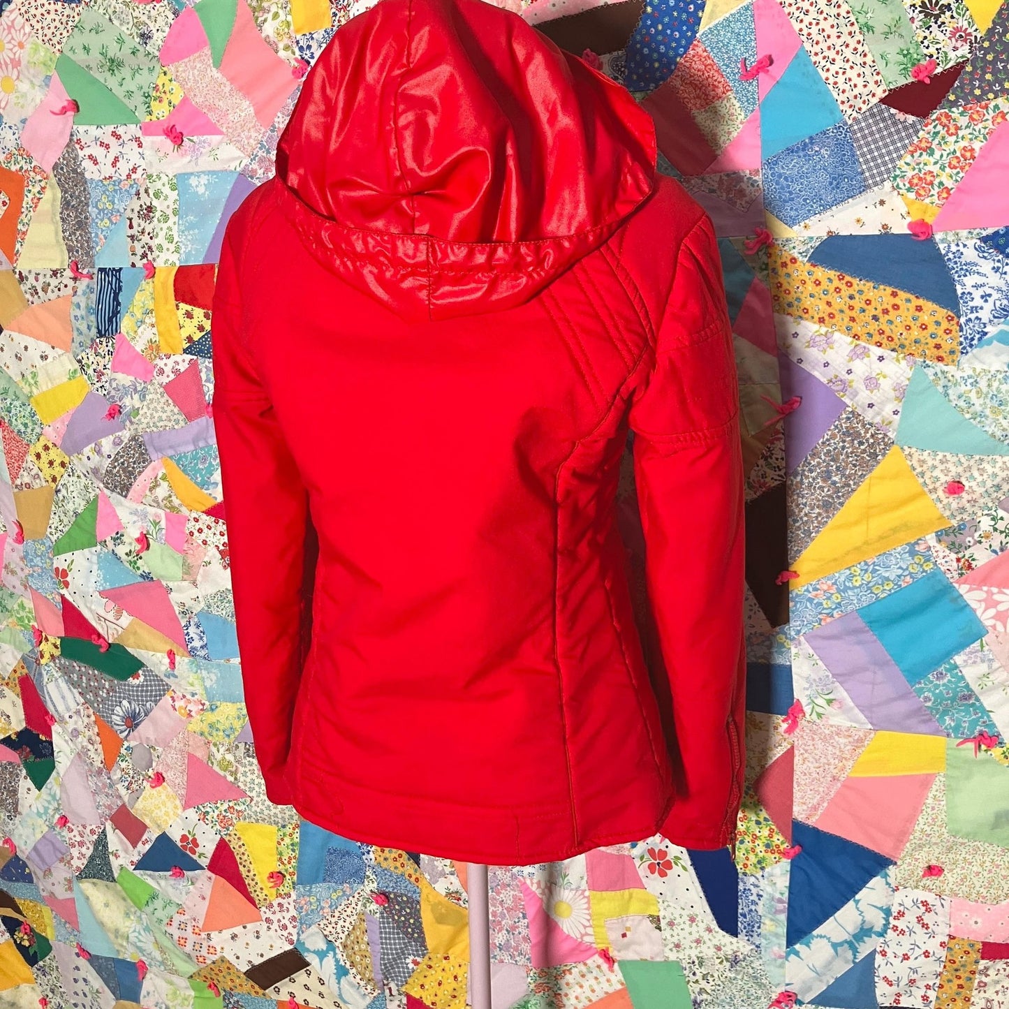 70s red jacket moto | S - M | bright red Mossant Paris