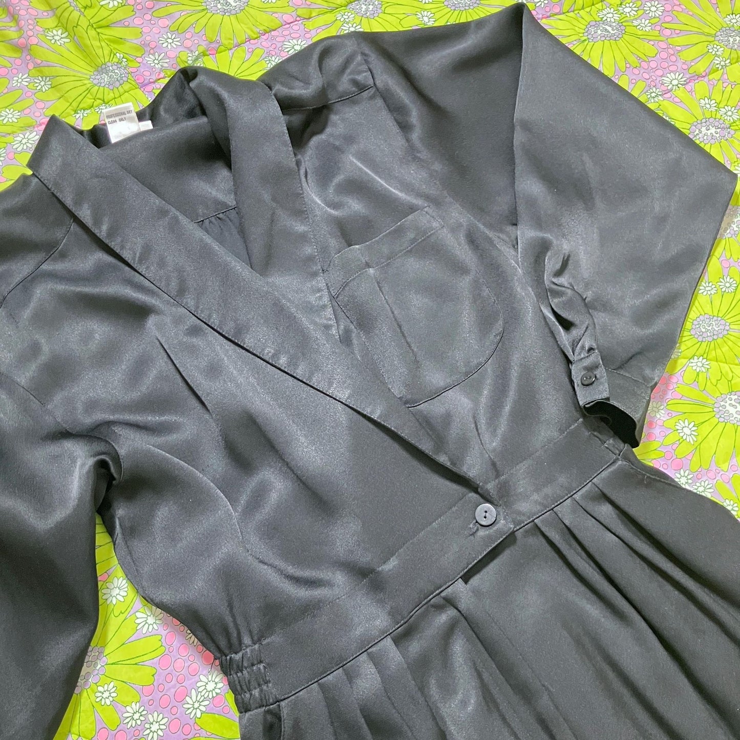 Vintage romper black minimal 80s 90s | S-M | 1990s playsuit Chaus