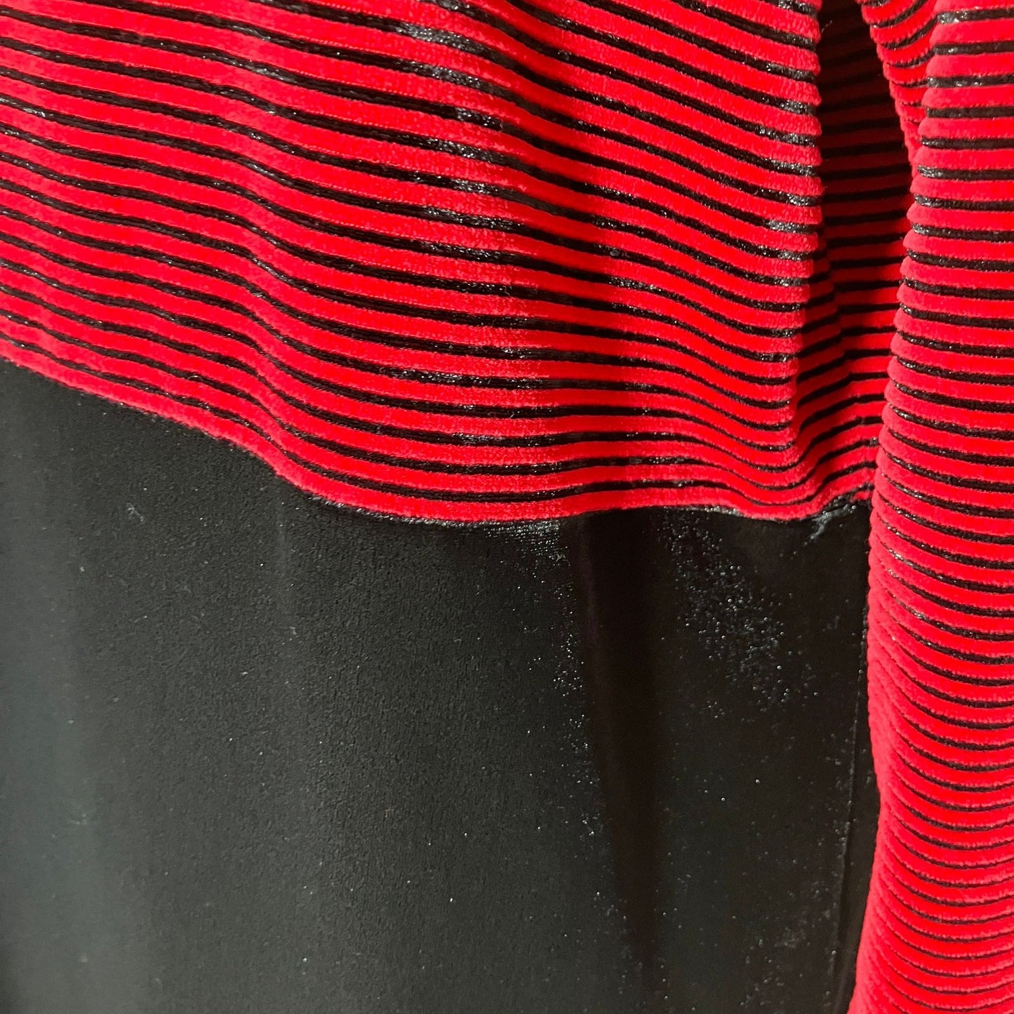 vintage dress black red striped velvet 90s | S-M | minimal 1990s maxi Talbots long sleeve whimsigoth turtle neck