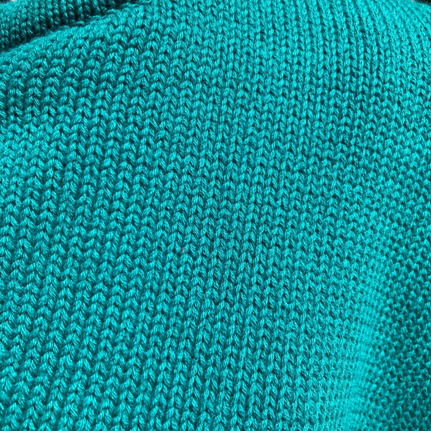 vintage grandma cardigan teal cropped big buttons cotton |S-M| French Connection