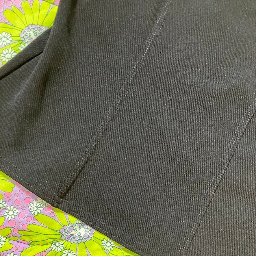 Vintage 90s/y2k tank top black solid minimal | M-L | 2000s 1990s sleeveless slight crop Spiral USA