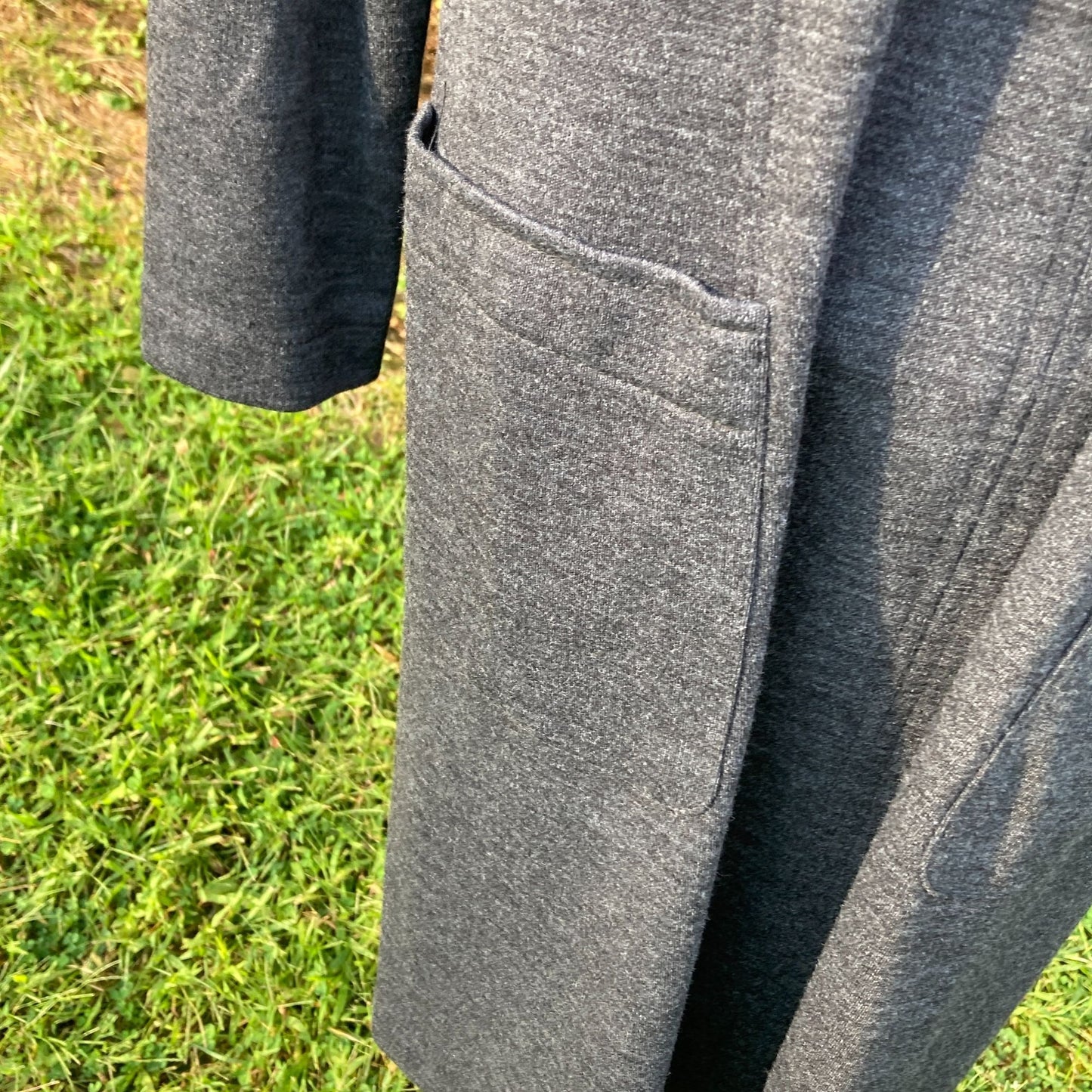 vintage jumper dress 90s wool | S-M | grey minimal academic 1990s Bergdorf Goodman Chetta B academia