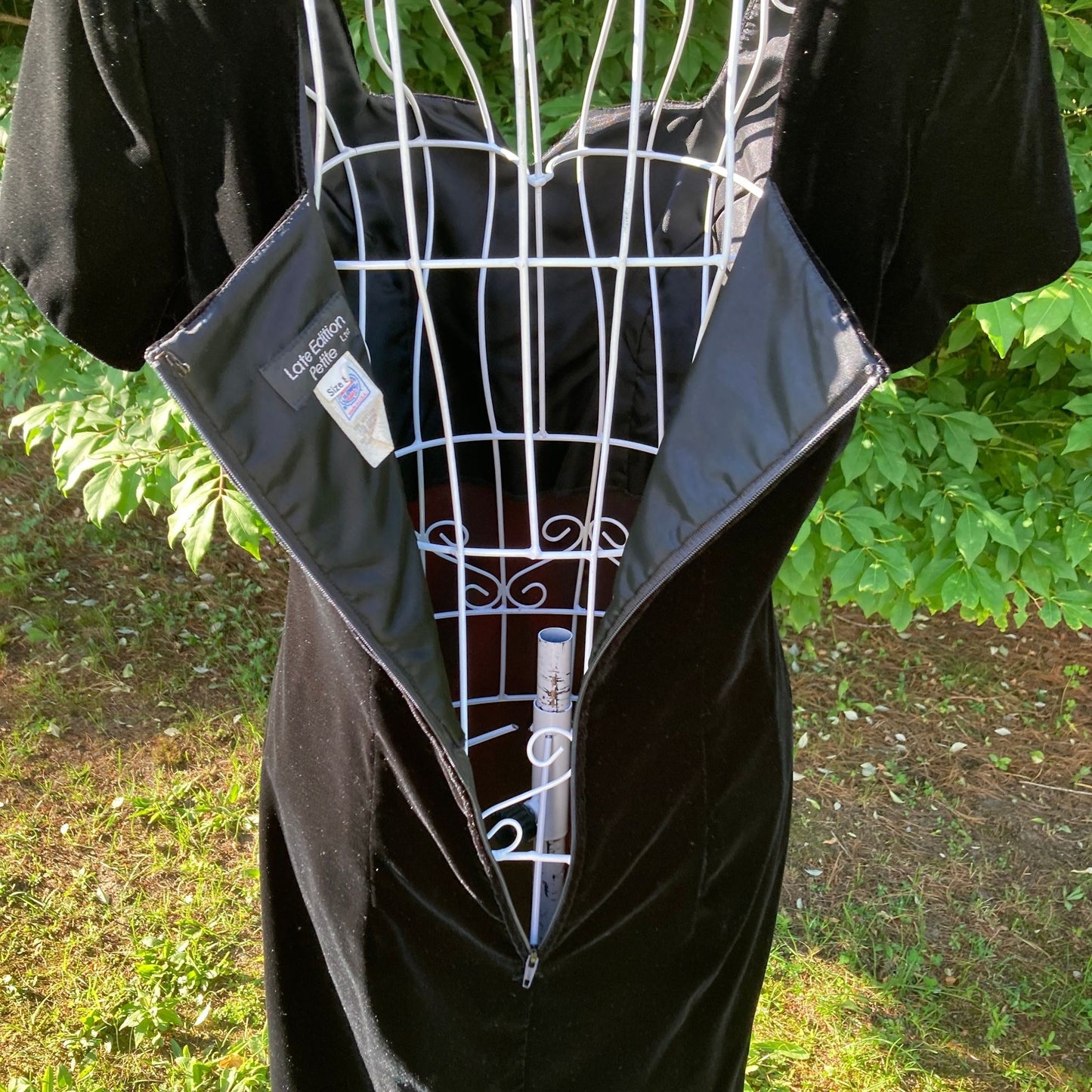 vintage dress 80s 90s black | S-M | Late Edition Petites ilgwu