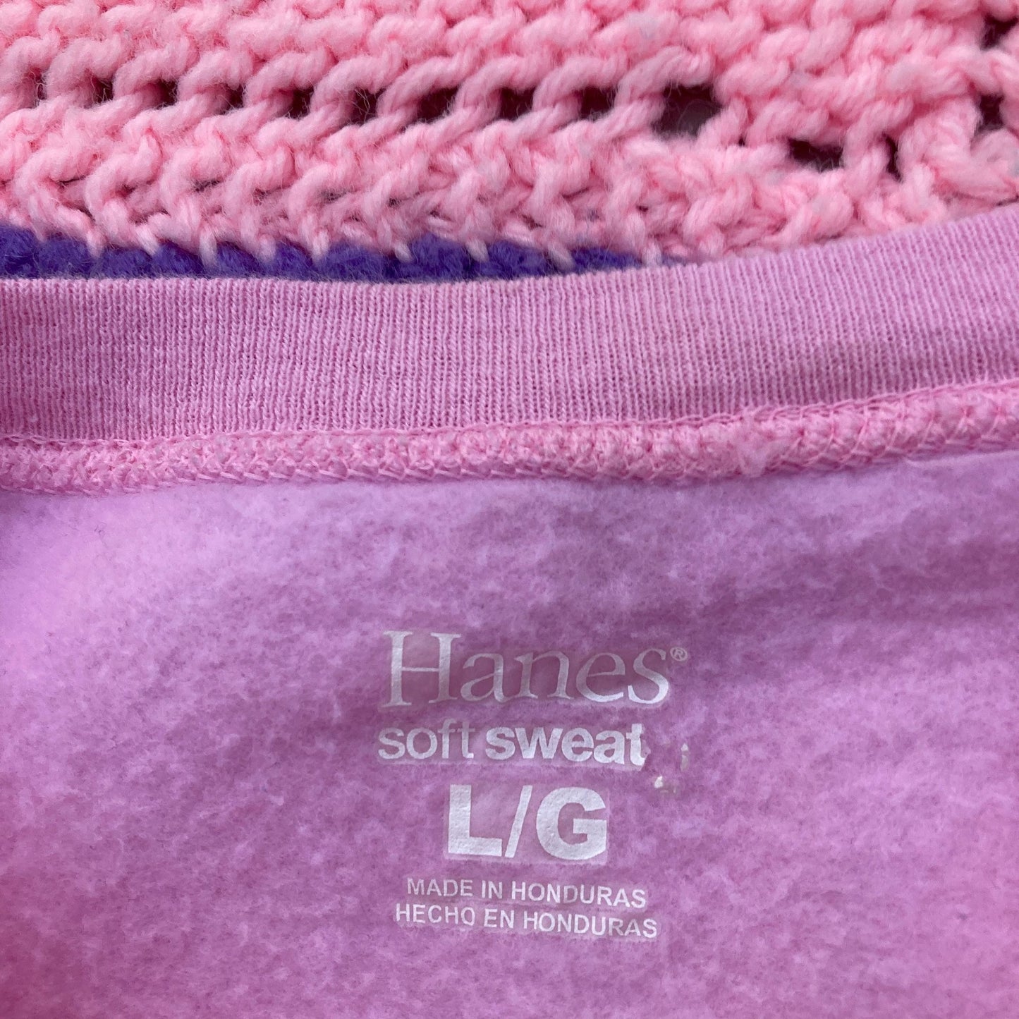 Vintage Y2K grandma sweatshirt hanes pink white floral |S-M| collared 2000s heart pastel