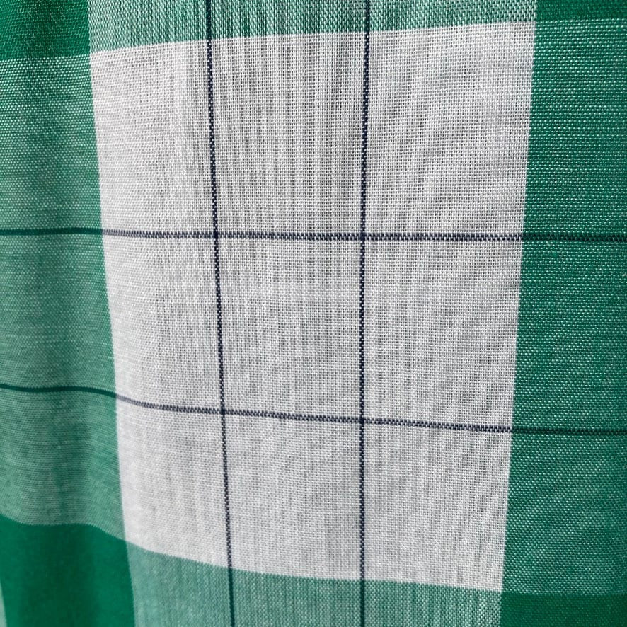Vintage 90s Wrangler plaid top |S-M| green white 1990s sleeveless cotton top shirt blouse boxy