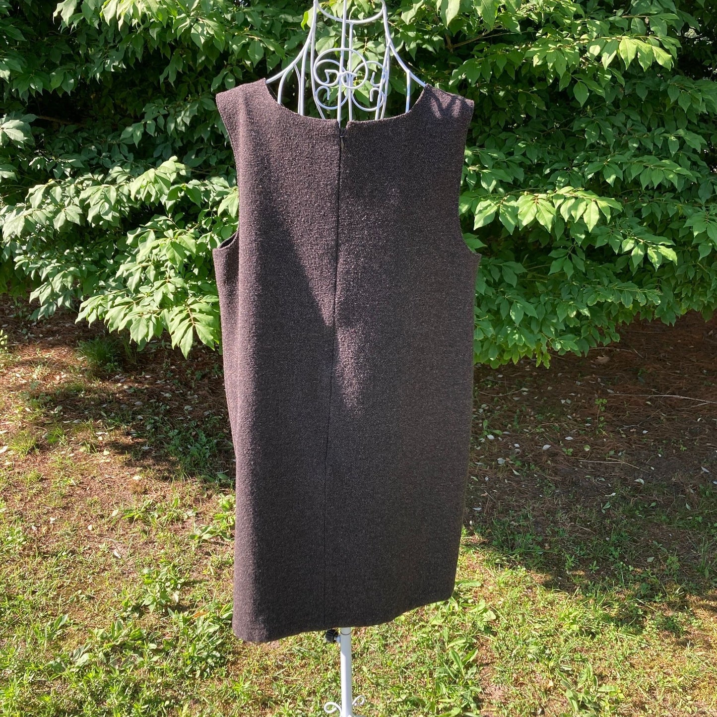 vintage jumper dress 90s | S-M | cottage brown western academic 1990s wool blend Gap
