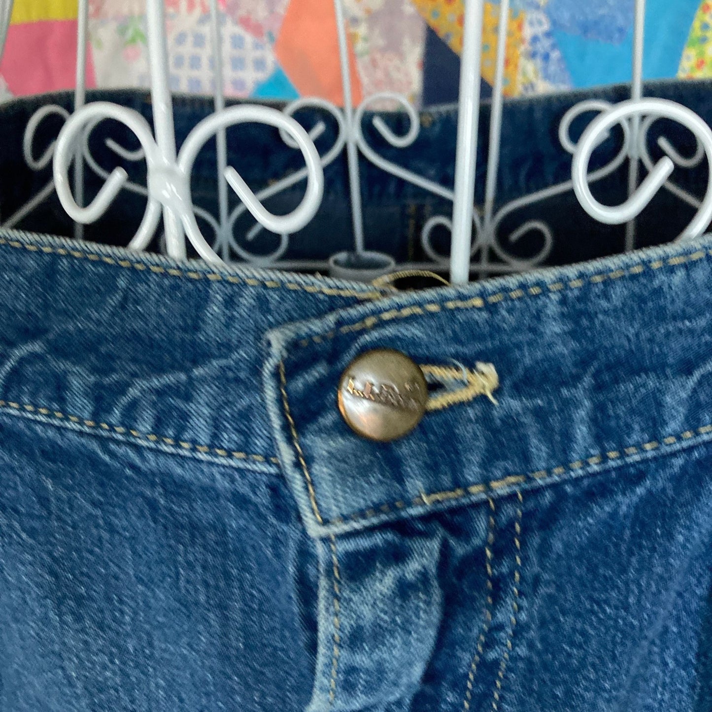 LL Bean vintage skirt 80s 90s denim jean midi 31/32 waist |M - L | union made