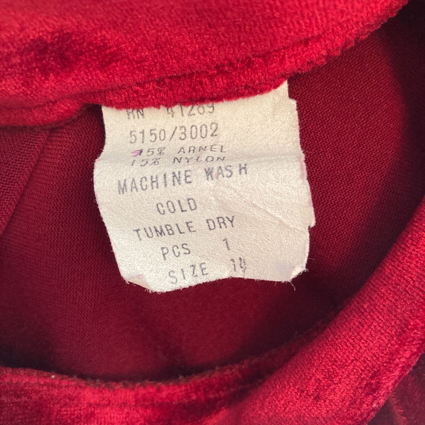 70s dress wine red velvet 1970s | S-M | maroon