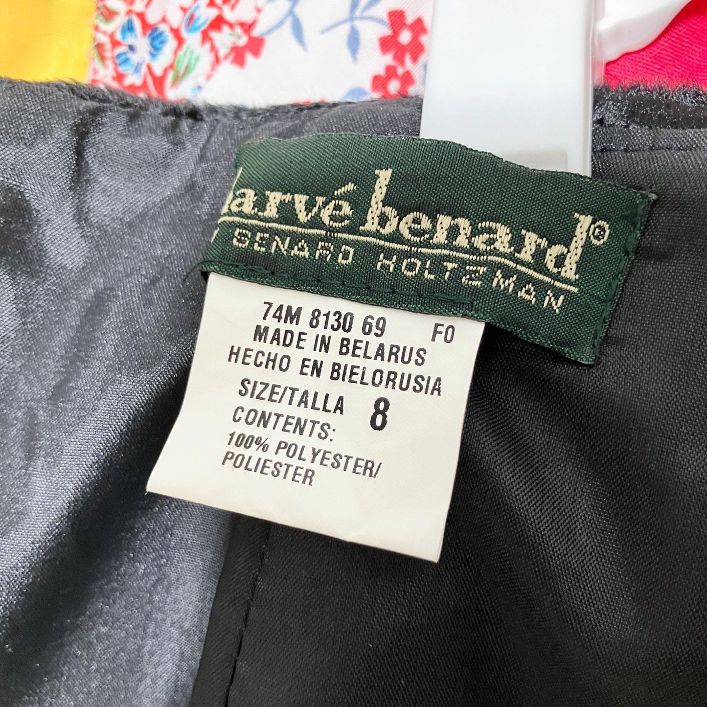 vintage 90s Y2K skirt black faux fur 1990s minimal | S-M | Harvé Benard by Benard Holtzman