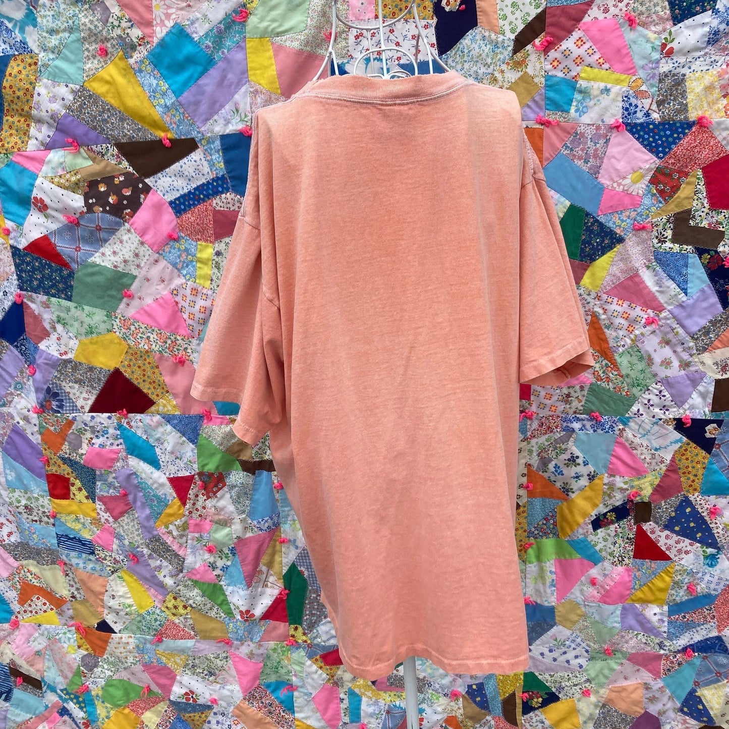Vintage t shirt | S-L | 90s 1990s destination distressed fades pastel orange Maine sailing nautical single stitch