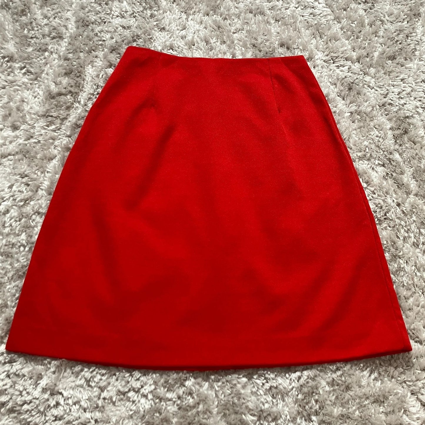 70s vintage mini skirt brick red | XXS - XS | 1970s
