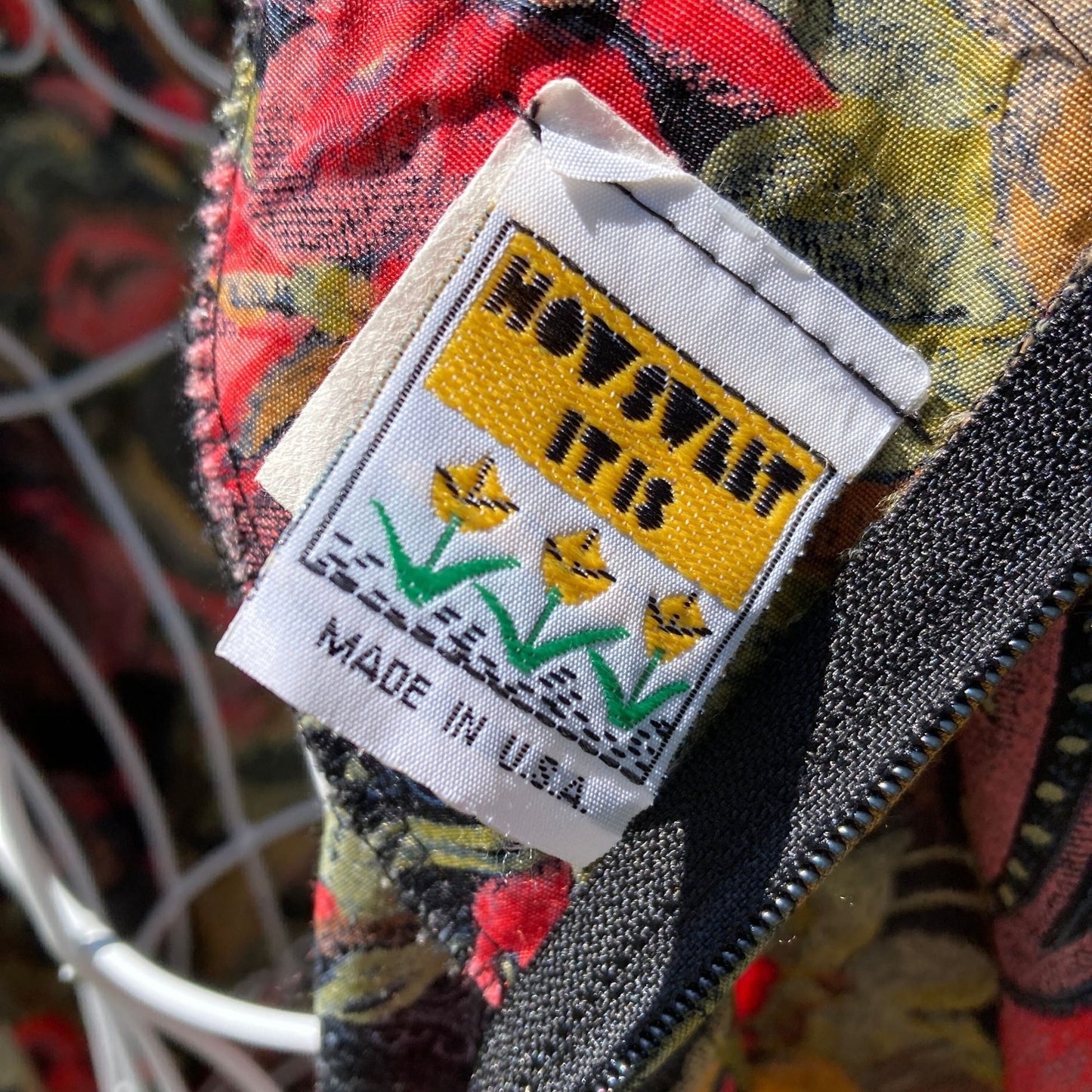 vintage 80s dress green red pink paisley floral print | S-M | dark floral How Sweet It Is belted