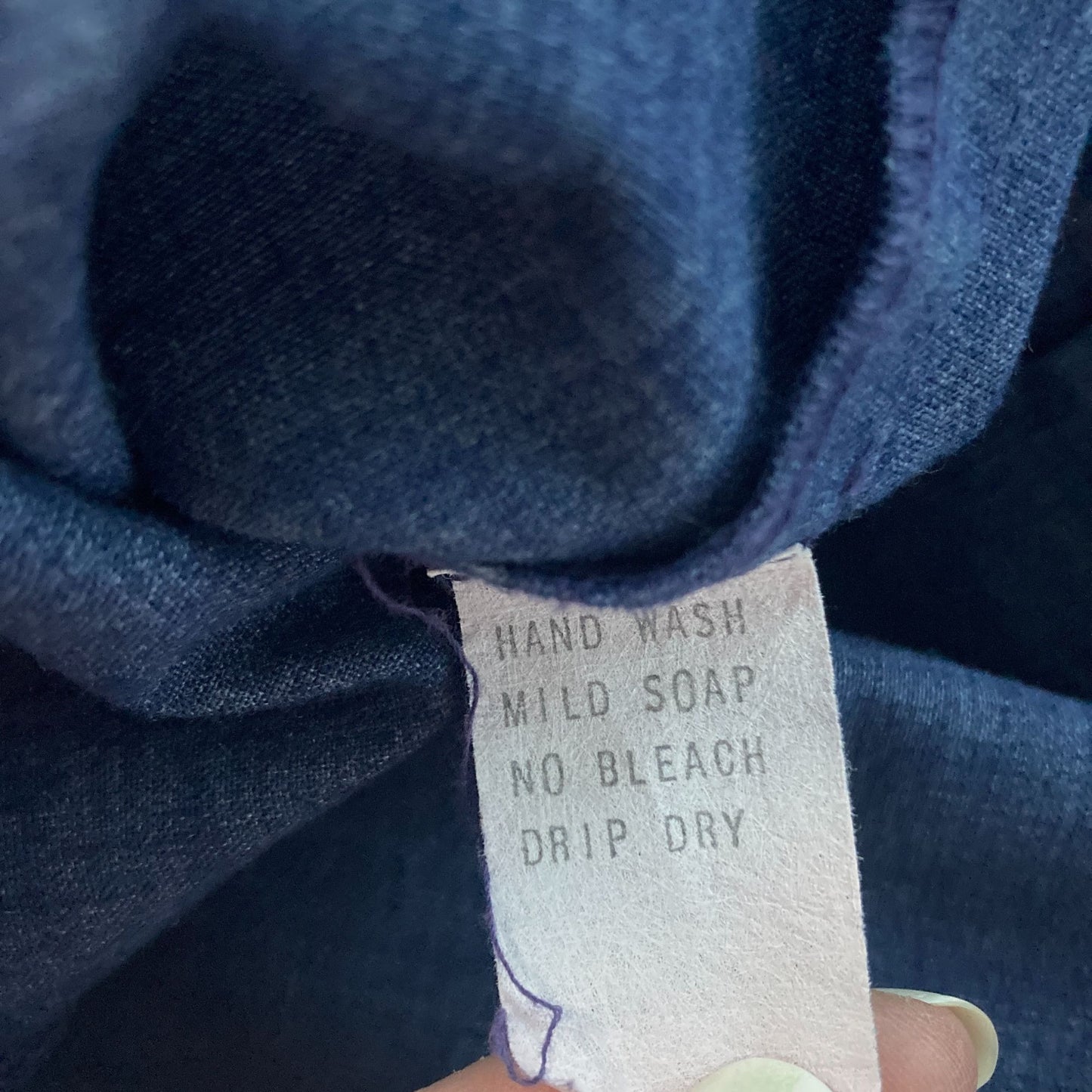 vintage 70s tunic top chambray jean button up collared |S-M| 1970s long sleeve Deborah for Kenneth Greene