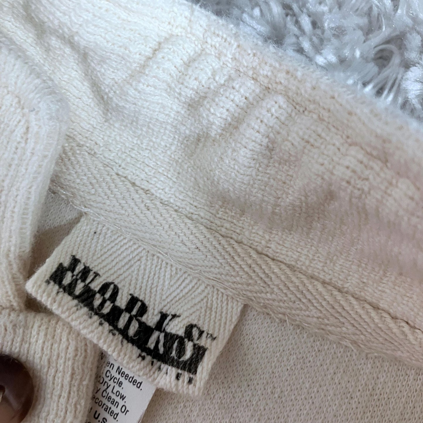 Vintage 90s sweatshirt Grand Teton | M - L | destination oat embroidered moose cotton quarter  button up  WORKS