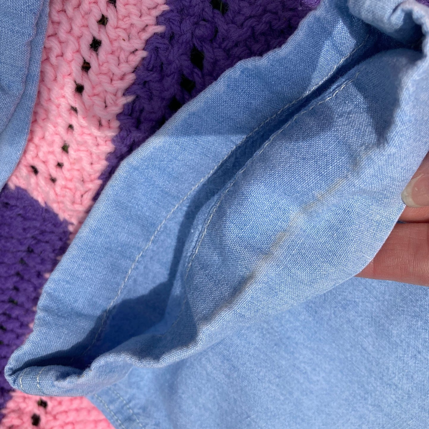 Vintage 90s chambray pants trousers cotton Liz Claiborne cuffed high waisted