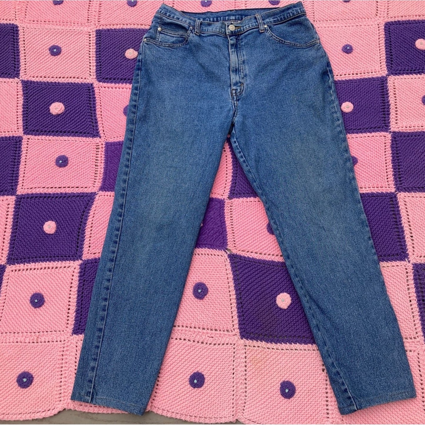 Levis jeans 912 32-34  vintage high rise waist mom jeans medium wash 80s 90s 1990s orange tab