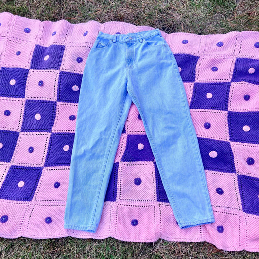 vintage lee jeans  |29|  high waisted light wash  90s 100% cotton soft