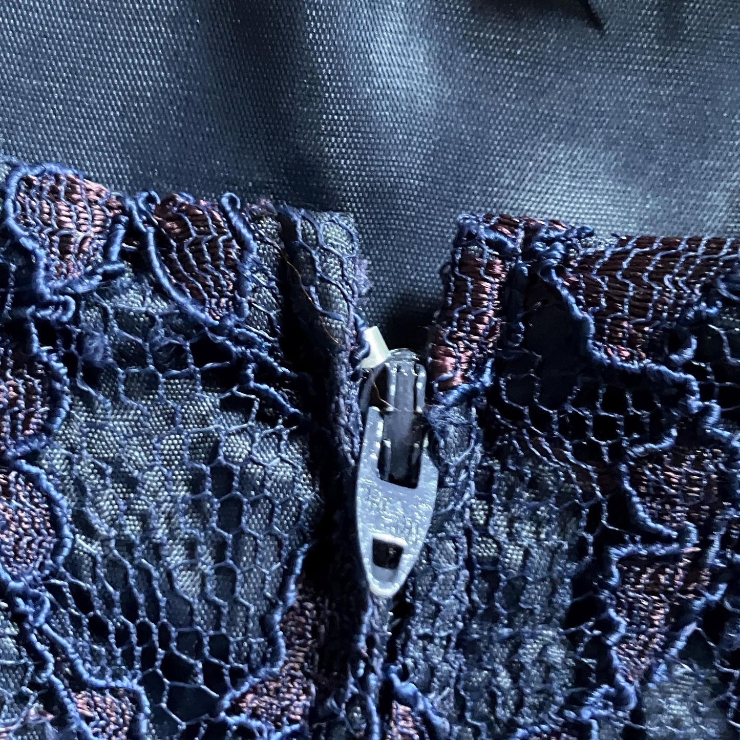 vintage 80s 90s Ann Taylor dress blue purple lace  | XS-S |  overlay tank mini cocktail