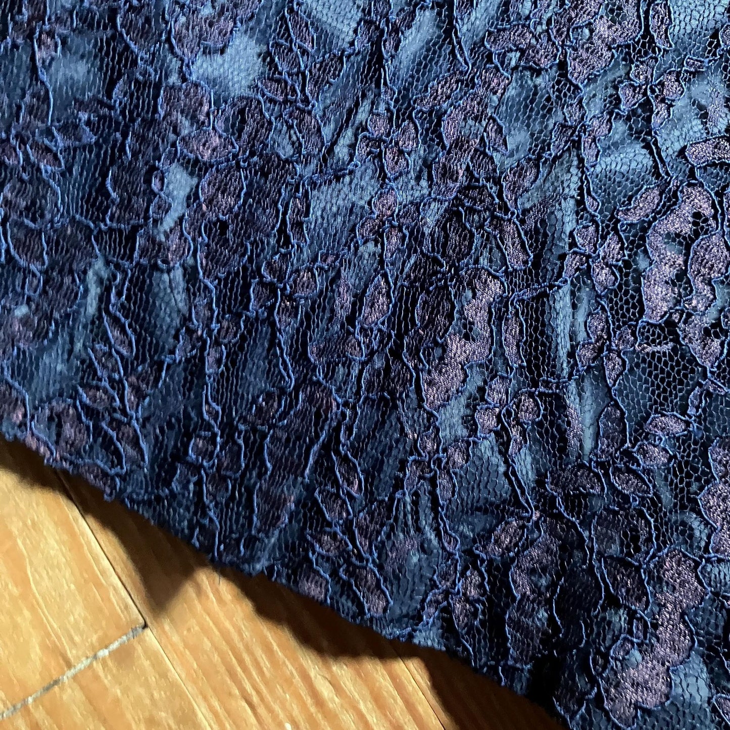 vintage 80s 90s Ann Taylor dress blue purple lace  | XS-S |  overlay tank mini cocktail