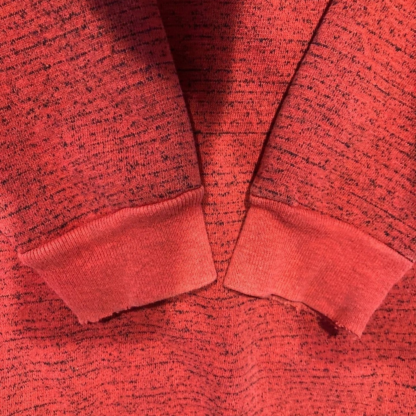 Vintage 80s sweatshirt  | S - M | red black marled Tultex Sweats Appeal distressed