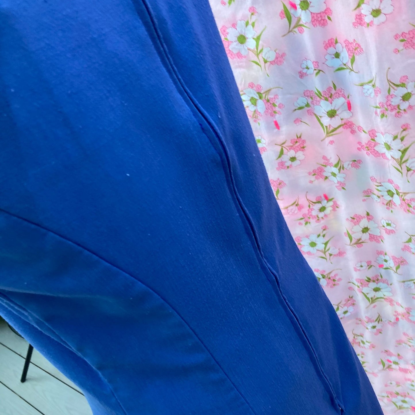 Vintage 60s 70s shift dress |S -M| blue 1960s 1970s