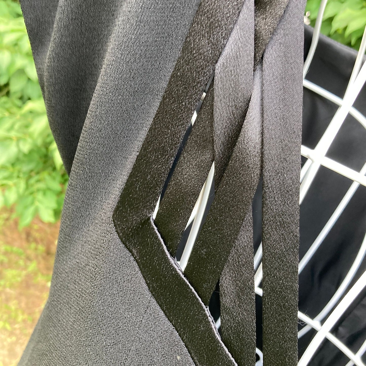 Vintage 90s 80s dress black shorts sleeve | XS - S |  Donna Ricco midi