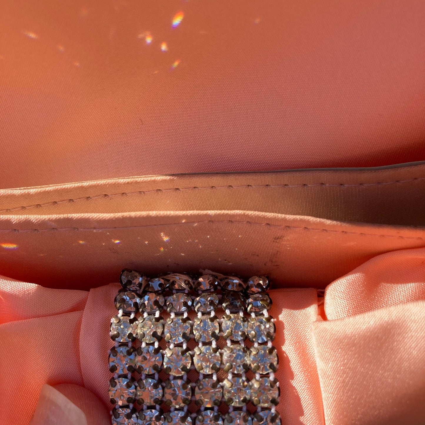 Vintage 70s 80s dress peach  big bow ILGWU union made sleeveless Pantagis