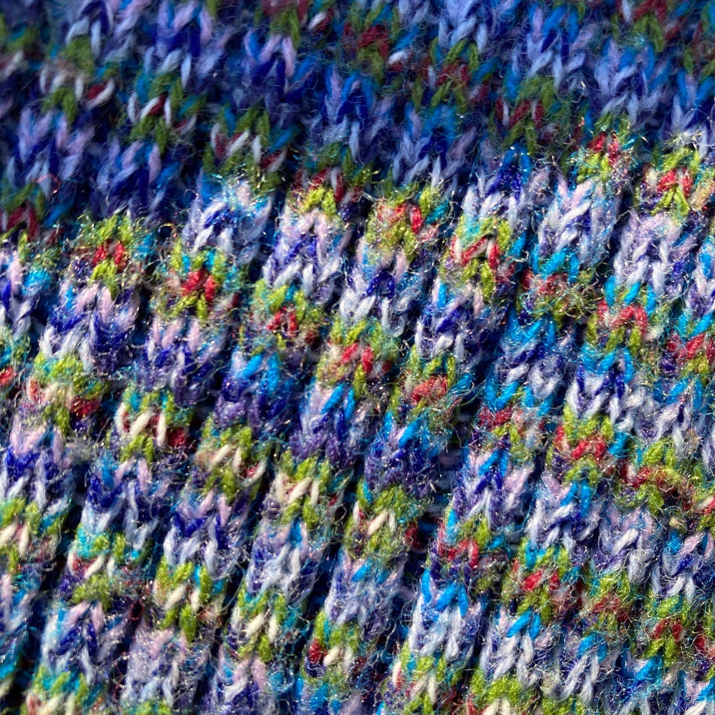 Vintage 60s sweater cardigan |XS-S| space dye soft purple green collared 1960s Orlon Acrylic