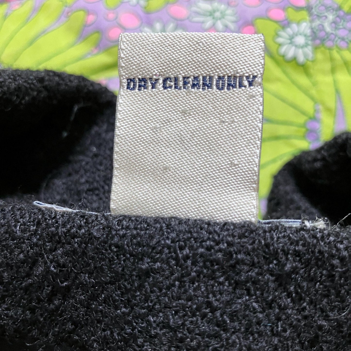 Vintage 90s blazer black  |S-M| 90s  Ann Taylor wool blend textured short USA made