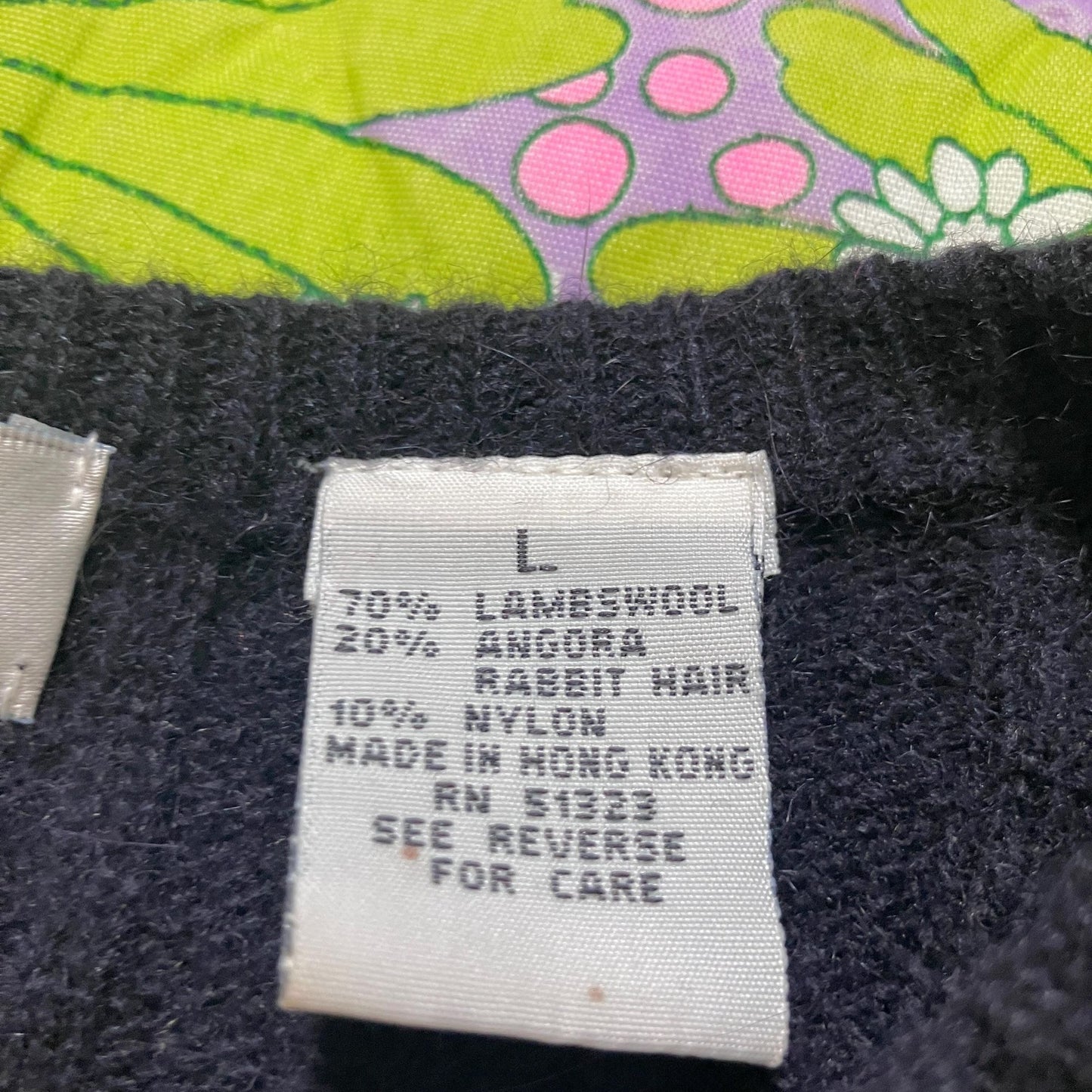 Vintage 90s cardigan cable knit sweater  wool angora blend  Chaus gold tone buttons minimal