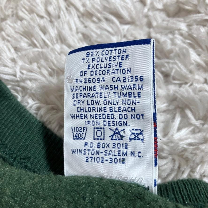 vintage sweatshirt champion 90s 1990s soft | M-L | dark green usa v stitch