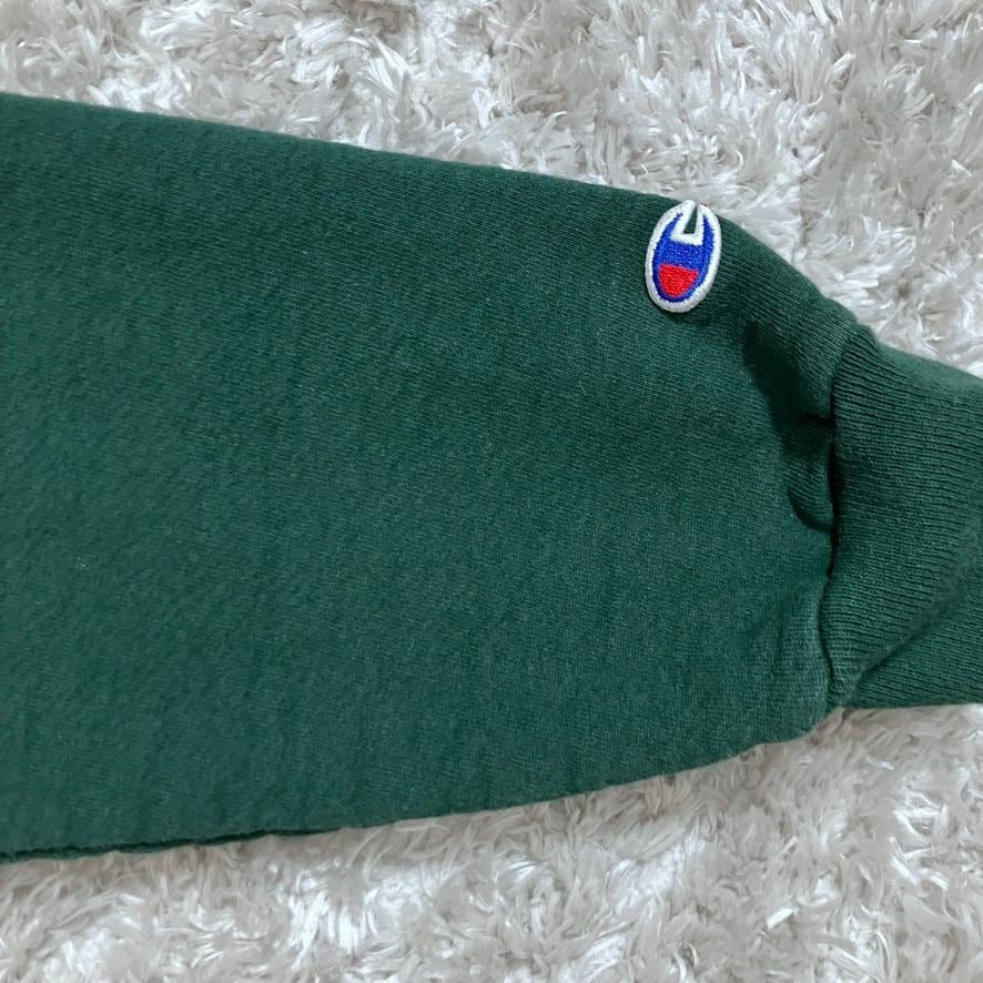 vintage sweatshirt champion 90s 1990s soft | M-L | dark green usa v stitch
