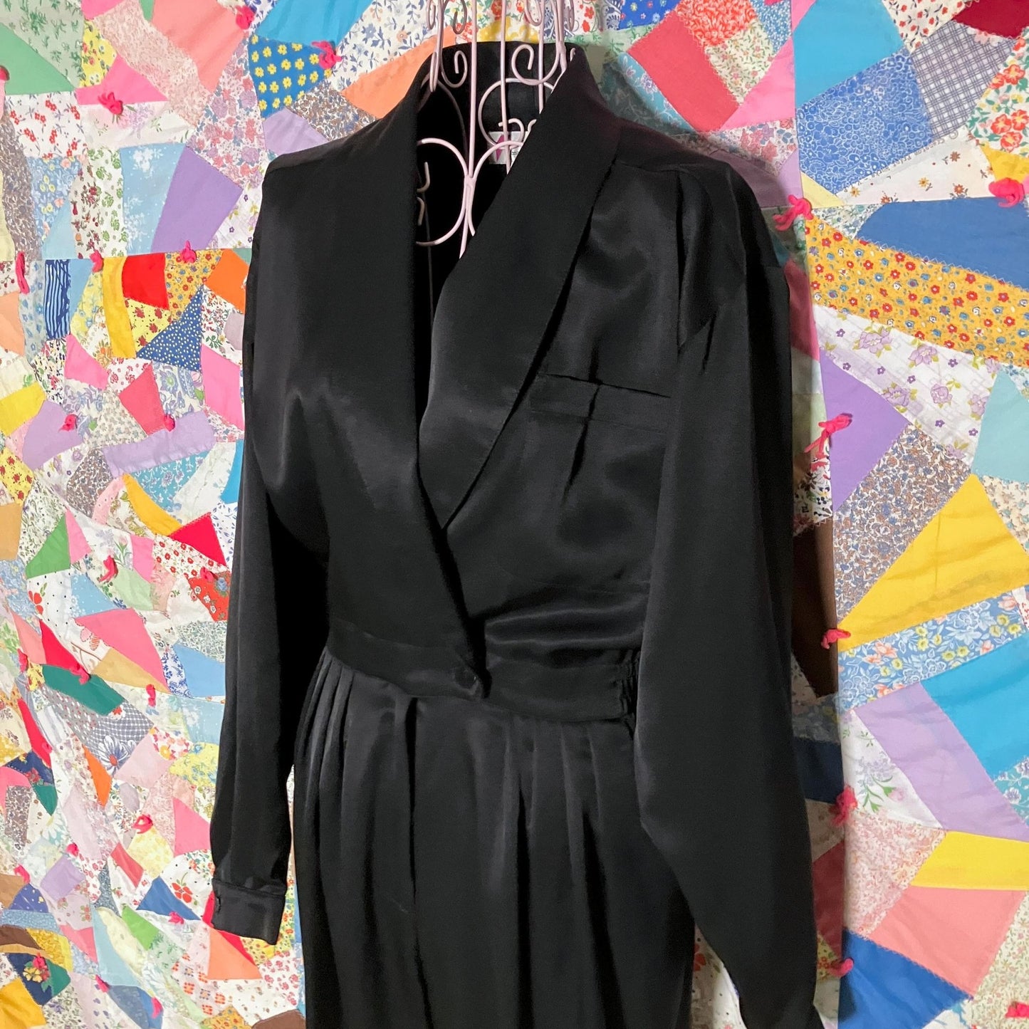 Vintage romper black minimal 80s 90s  | S-M |  1990s playsuit Chaus