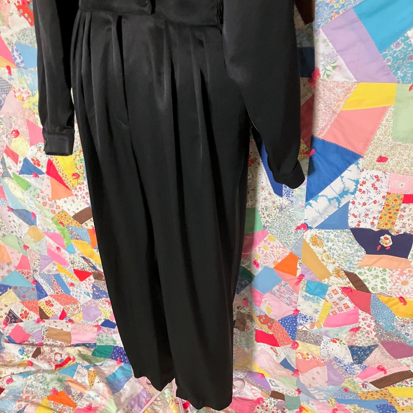 Vintage romper black minimal 80s 90s  | S-M |  1990s playsuit Chaus