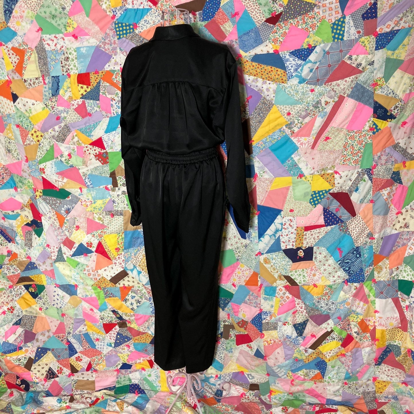 Vintage romper black minimal 80s 90s  | S-M |  1990s playsuit Chaus